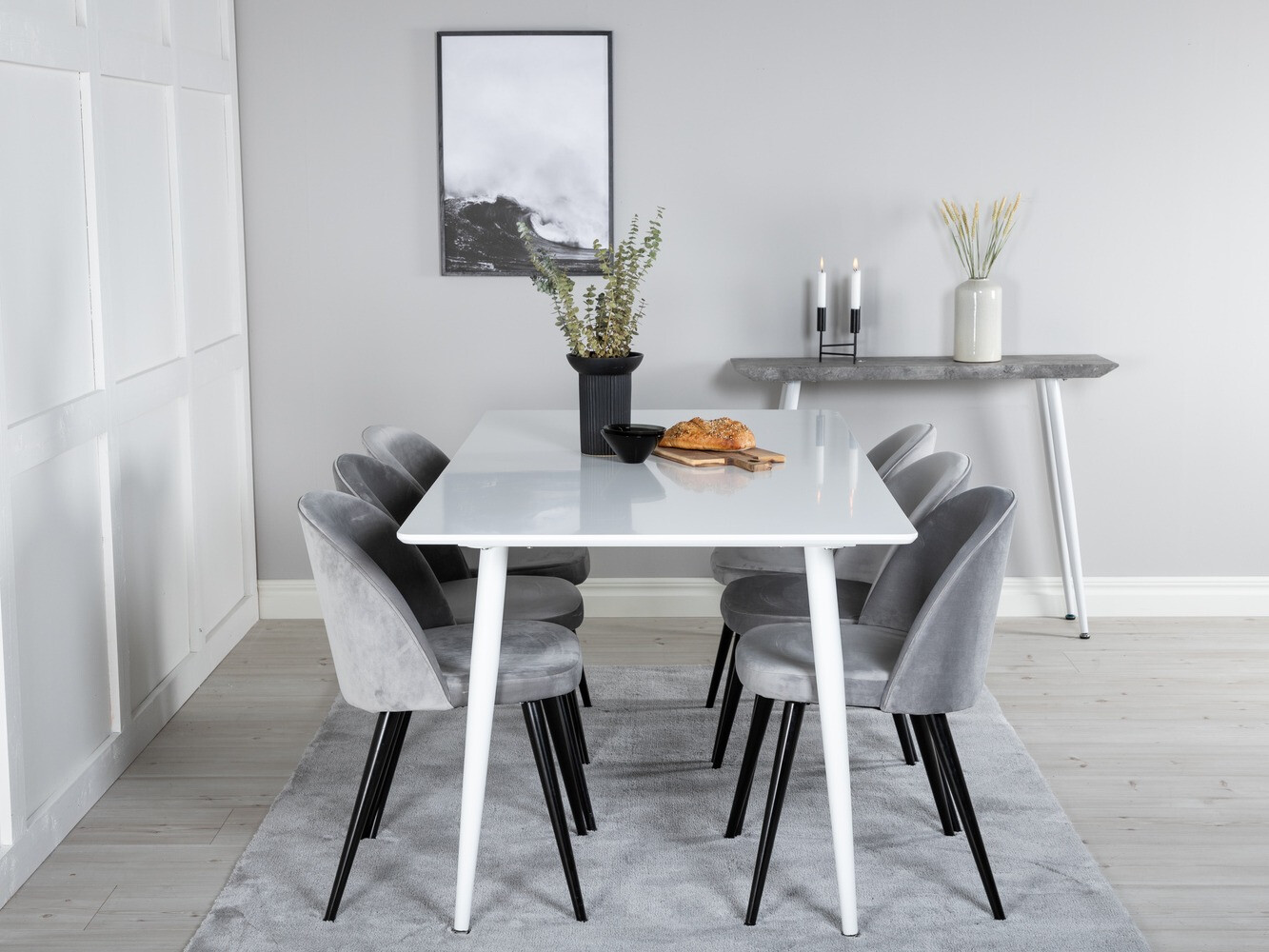 Dining set Dallas 1624 (Grey)