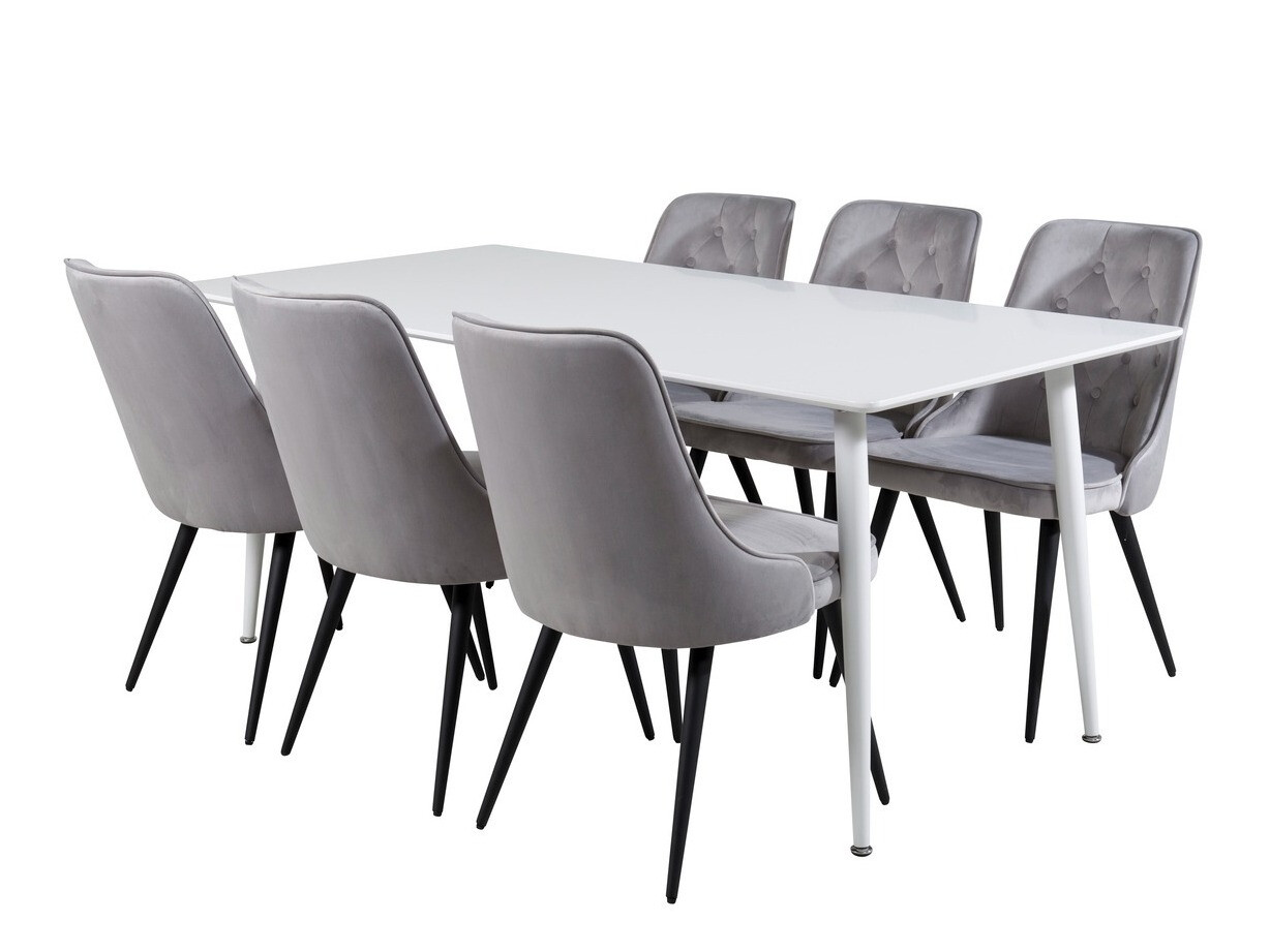 Dining set Dallas 1625 (Grey + Black)