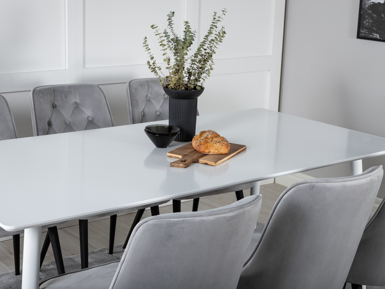 Dining set Dallas 1625 (Grey + Black)