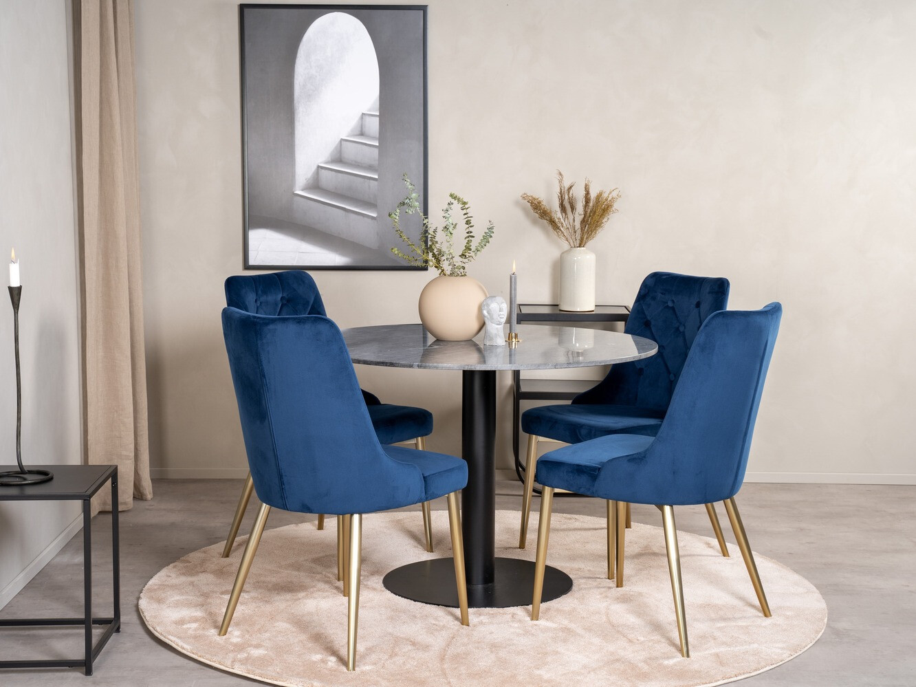 Dining set Dallas 1627 (Blue)