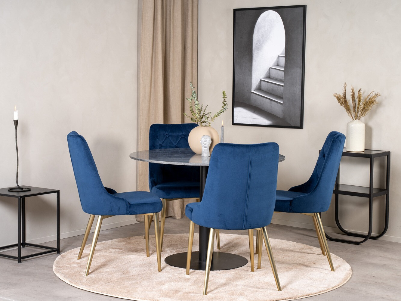 Dining set Dallas 1627 (Blue)