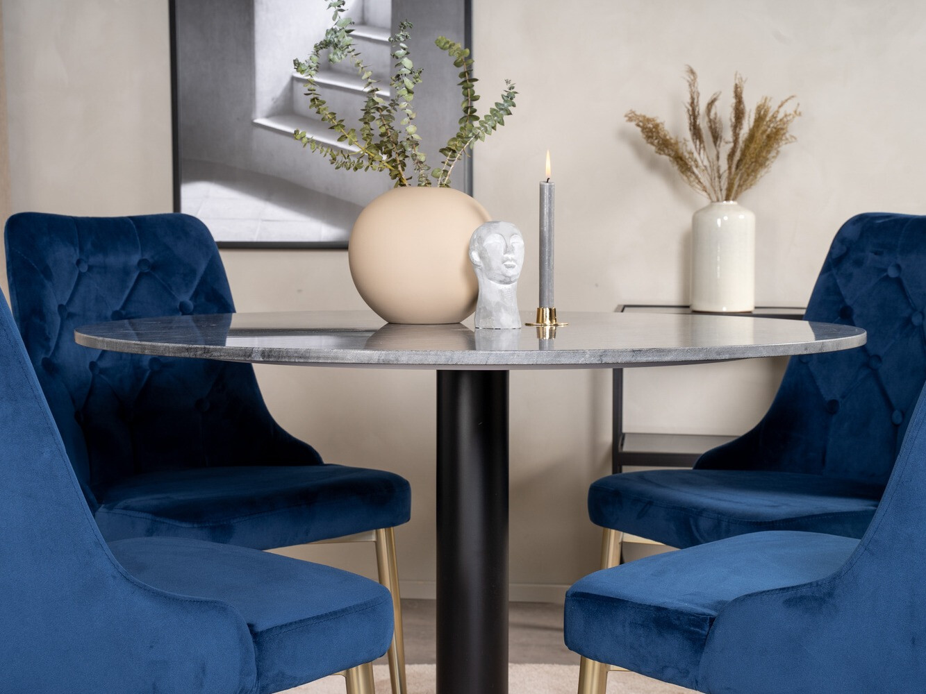 Dining set Dallas 1627 (Blue)