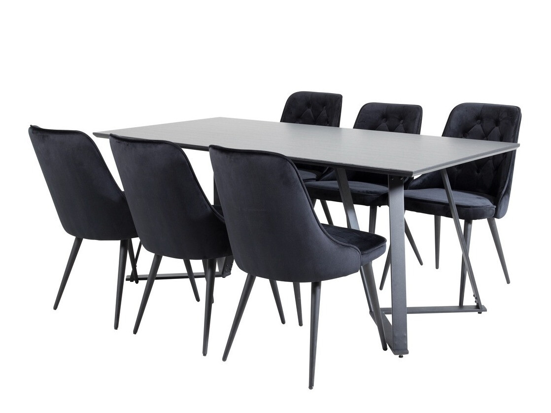 Dining set Dallas 1628 (Black)