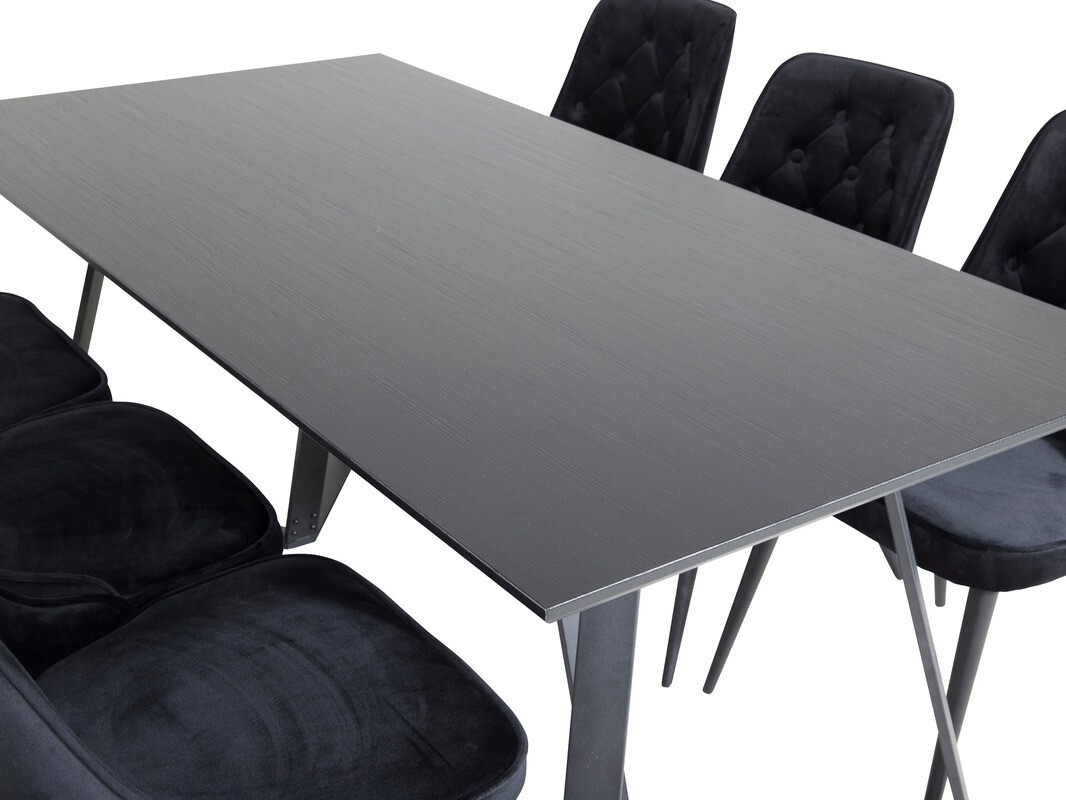 Dining set Dallas 1628 (Black)