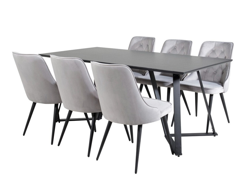 Dining set Dallas 1628 (Light grey)