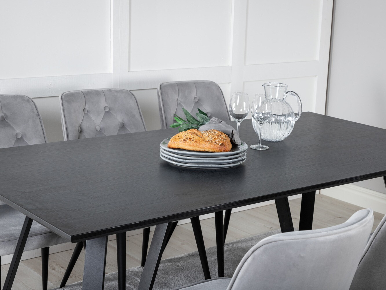 Dining set Dallas 1628 (Light grey)