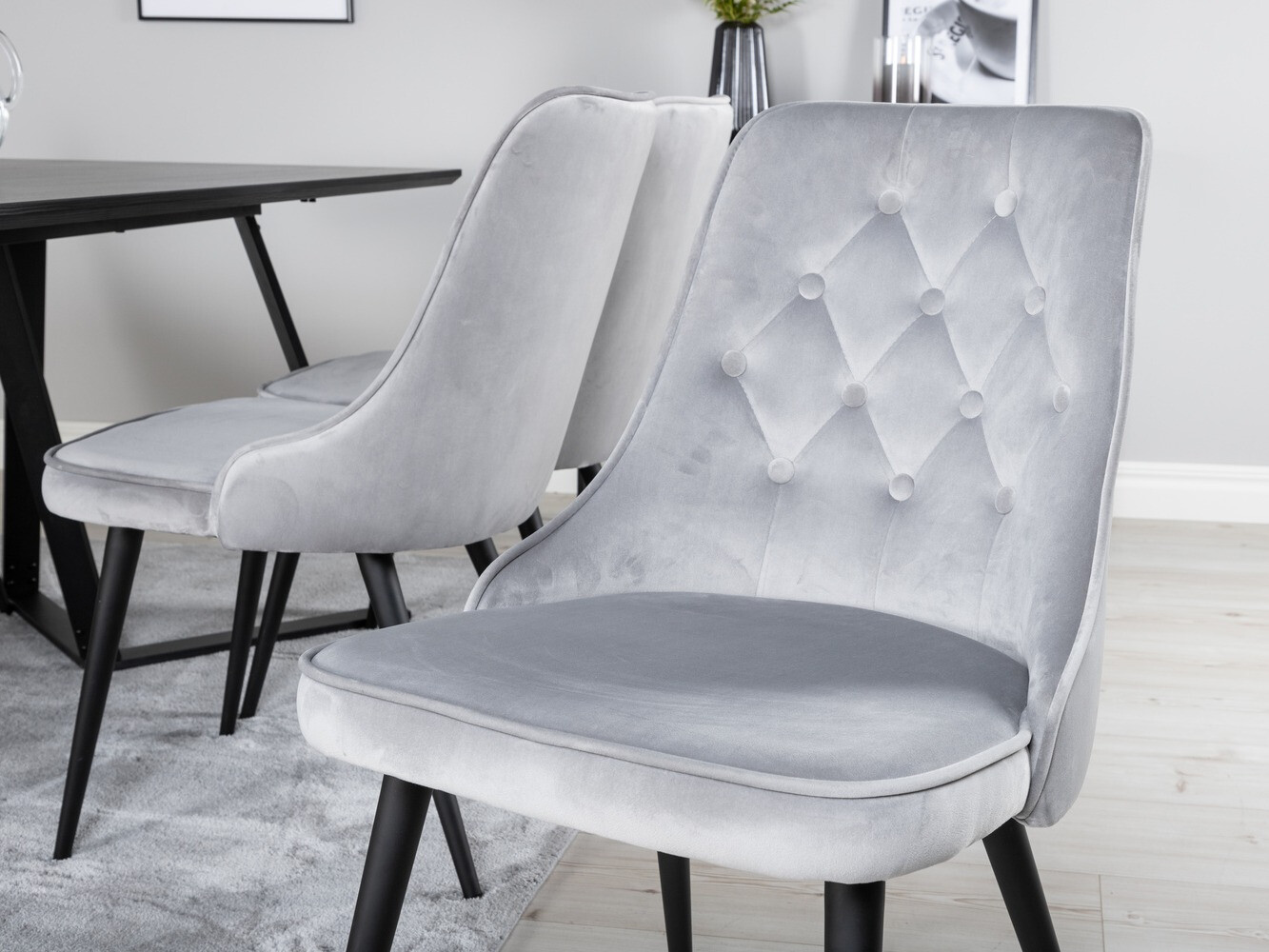 Dining set Dallas 1628 (Light grey)