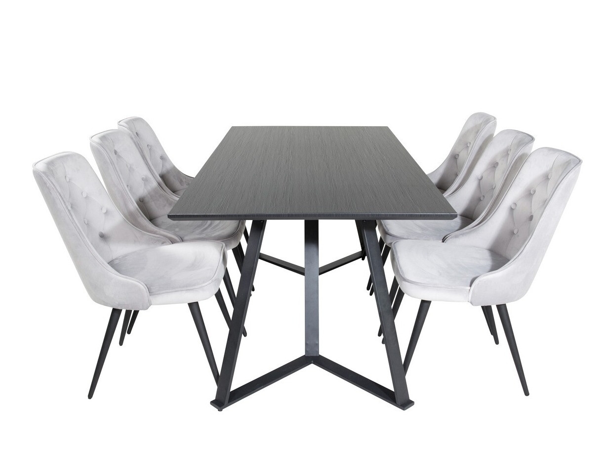 Dining set Dallas 1628 (Light grey)