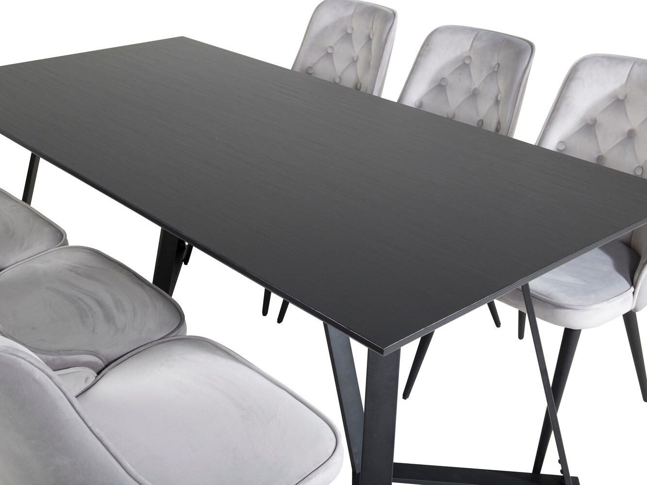 Dining set Dallas 1628 (Light grey)