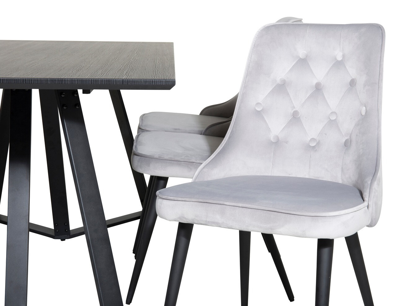 Dining set Dallas 1628 (Light grey)