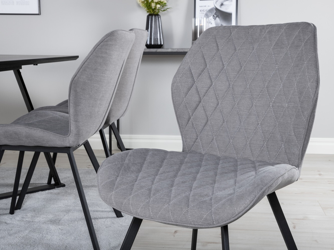 Dining set Dallas 1685 (Grey + Black)