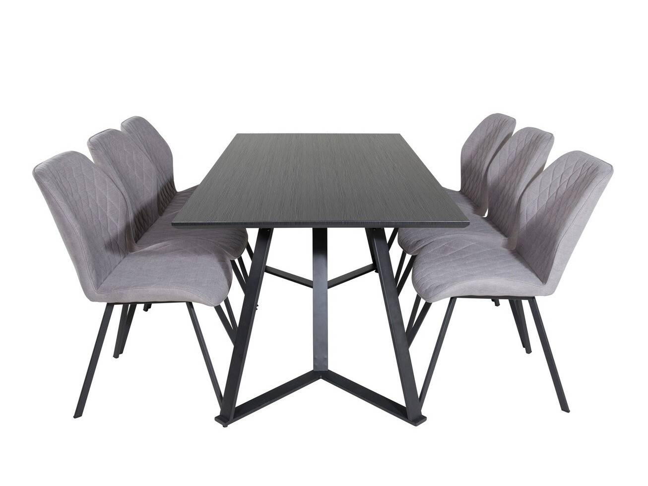 Dining set Dallas 1685 (Grey + Black)