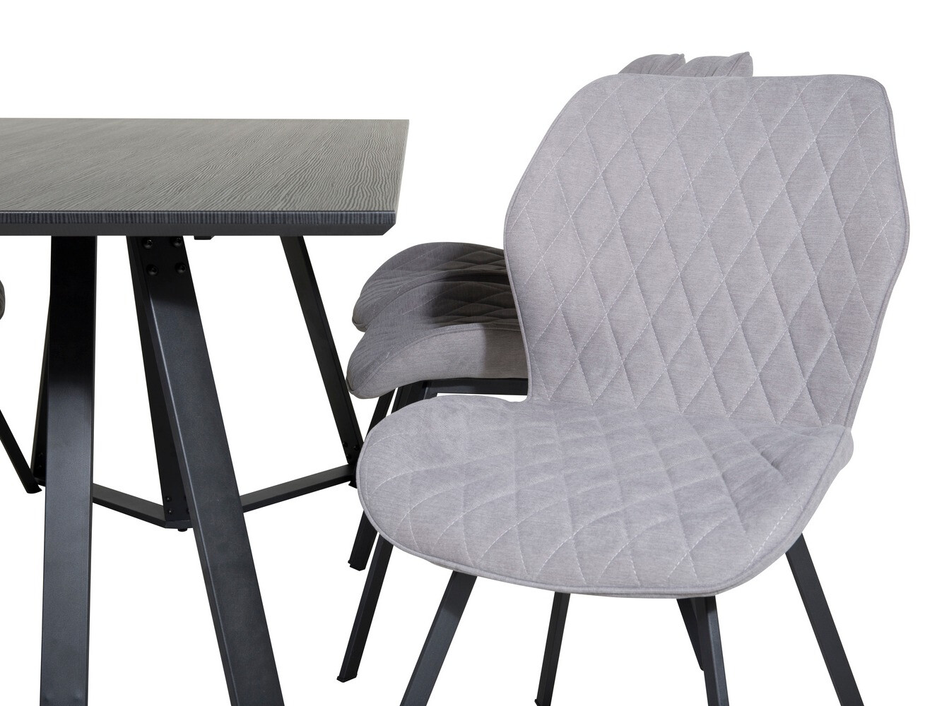 Dining set Dallas 1685 (Grey + Black)