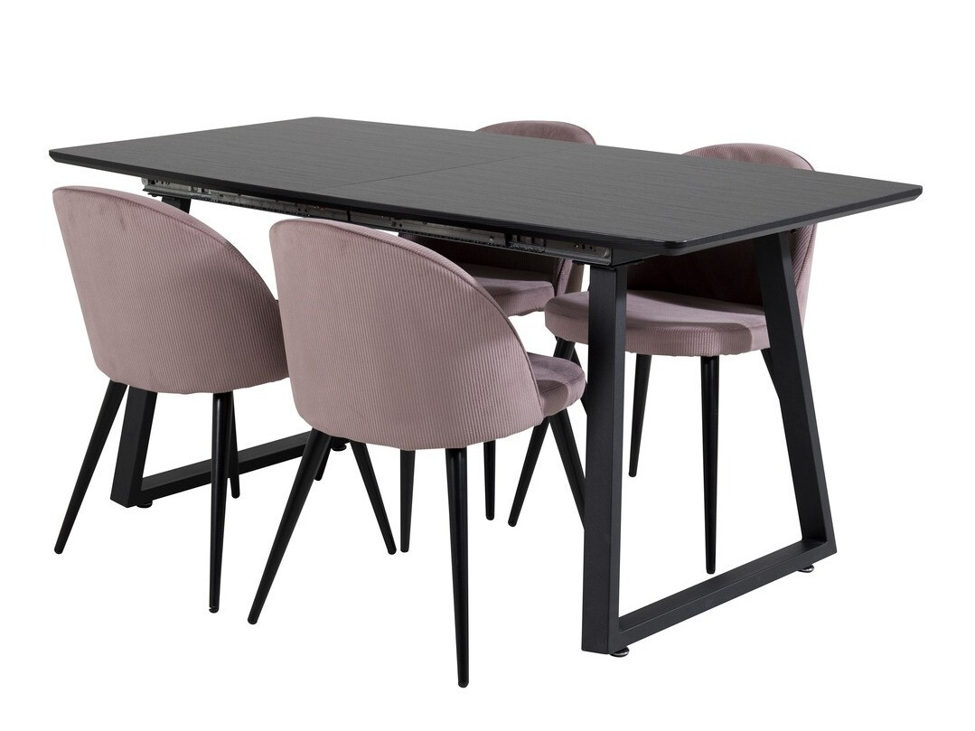 Dining set Dallas 1687 (Pink + Black)
