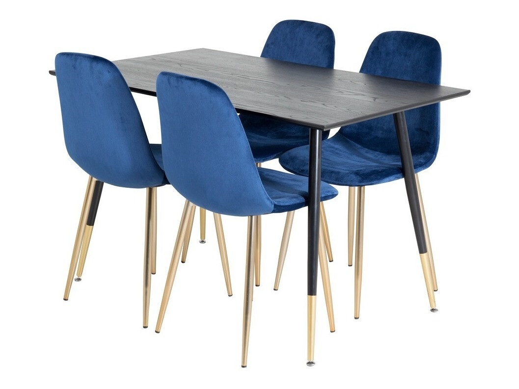 Dining set Dallas 1693 (Blue + golden)