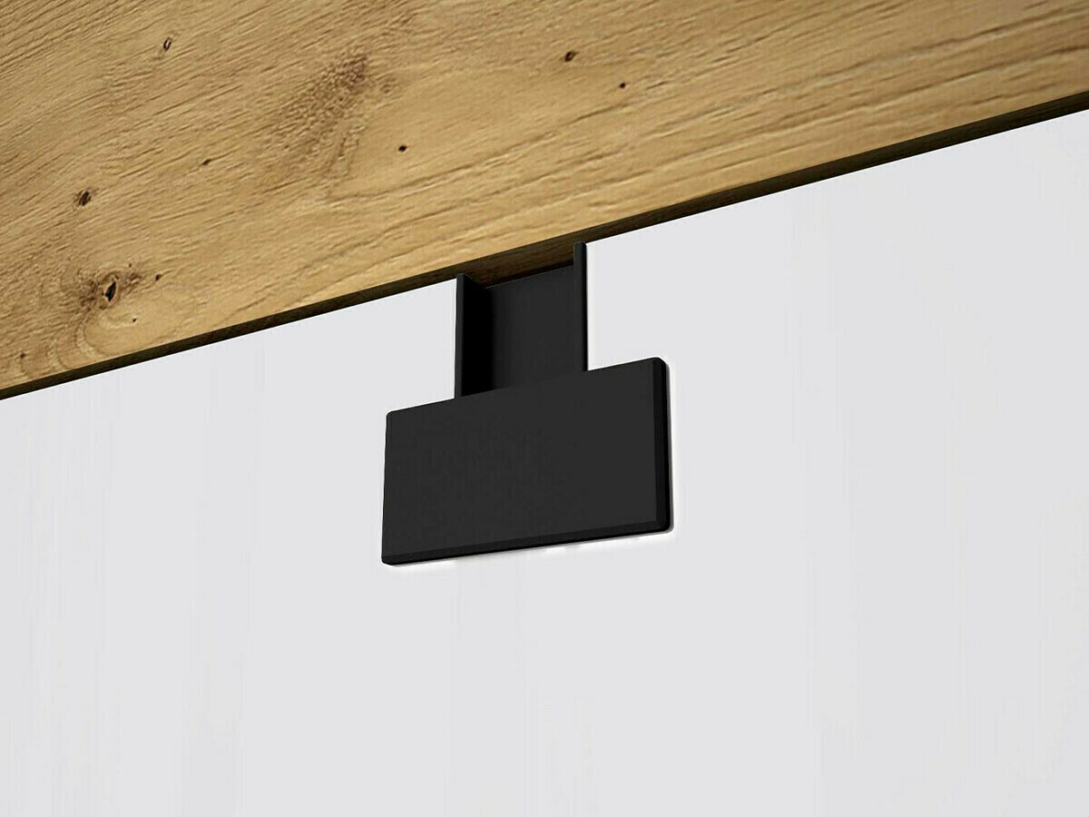 Home office set Florevi 104 (Matte white + Artisan oak)