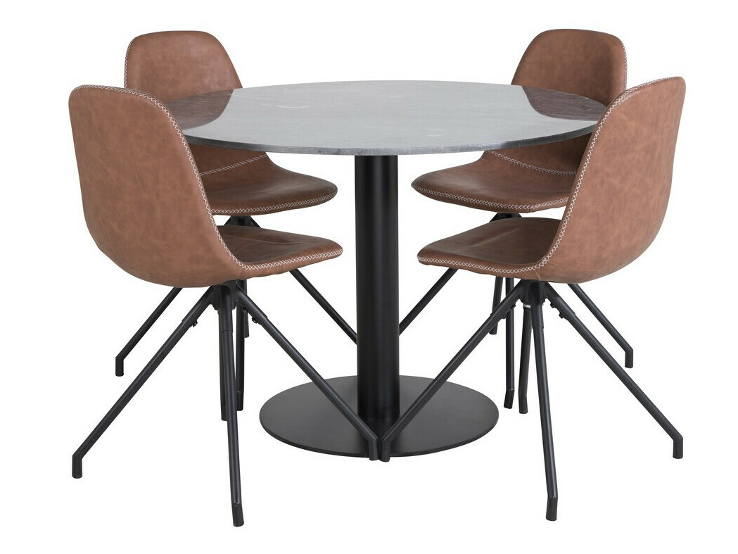 Dining set Dallas 2629 (Brown + Black)