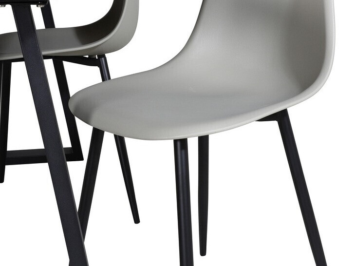 Dining set Dallas 329 (Grey + Black)