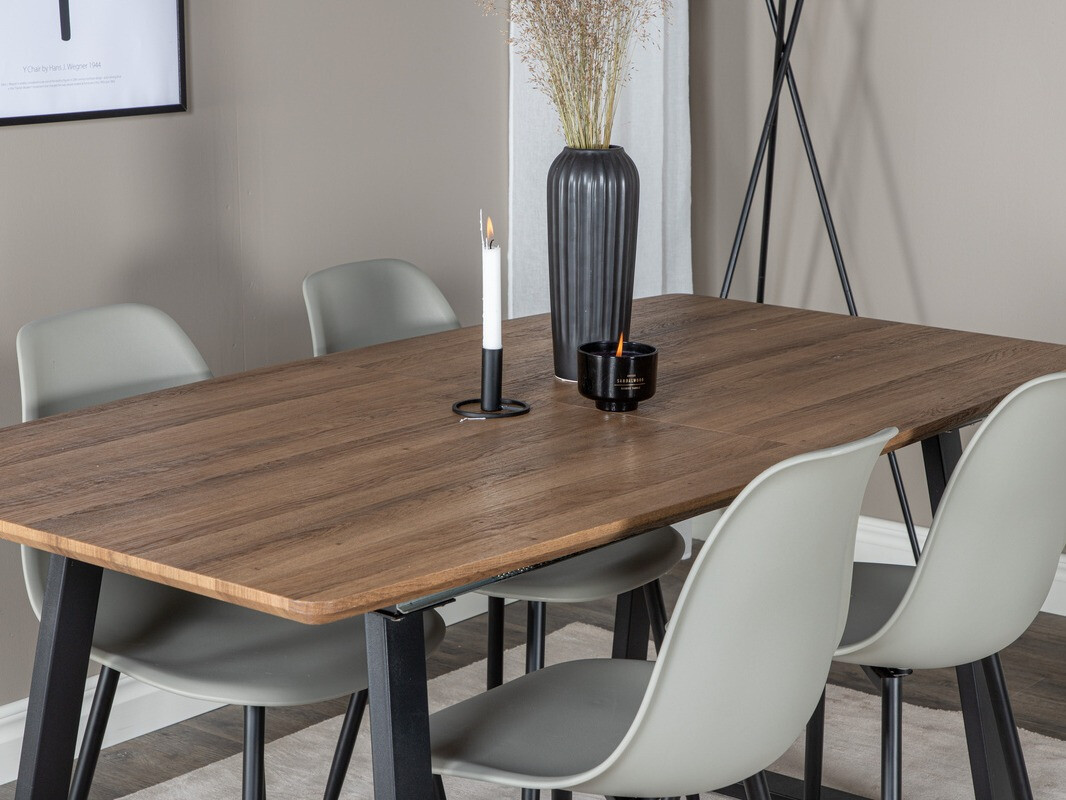 Dining set Dallas 329 (Grey + Black)