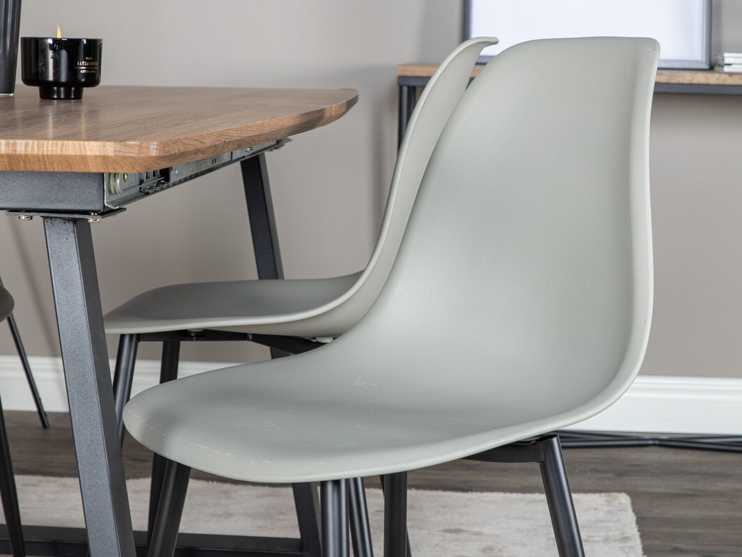 Dining set Dallas 329 (Grey + Black)