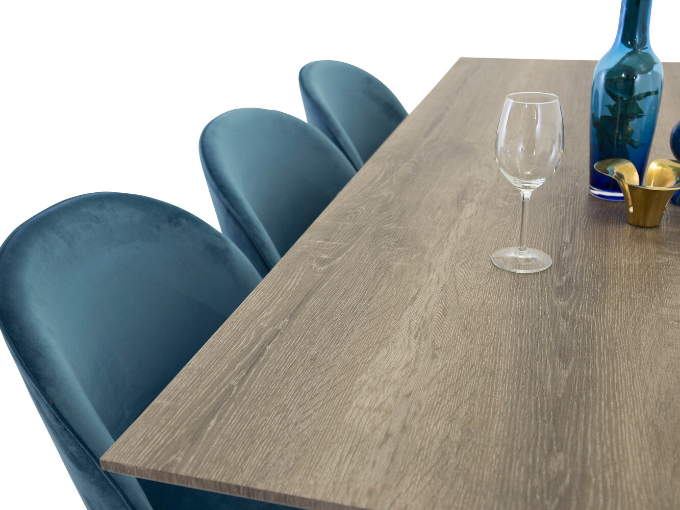 Dining set Dallas 340 (Dark blue + Black)