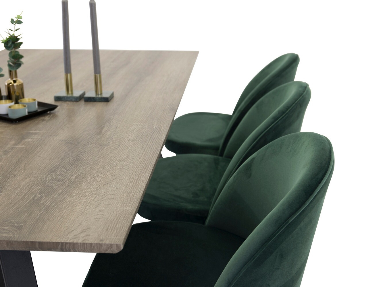 Dining set Dallas 340 (Green + Black)