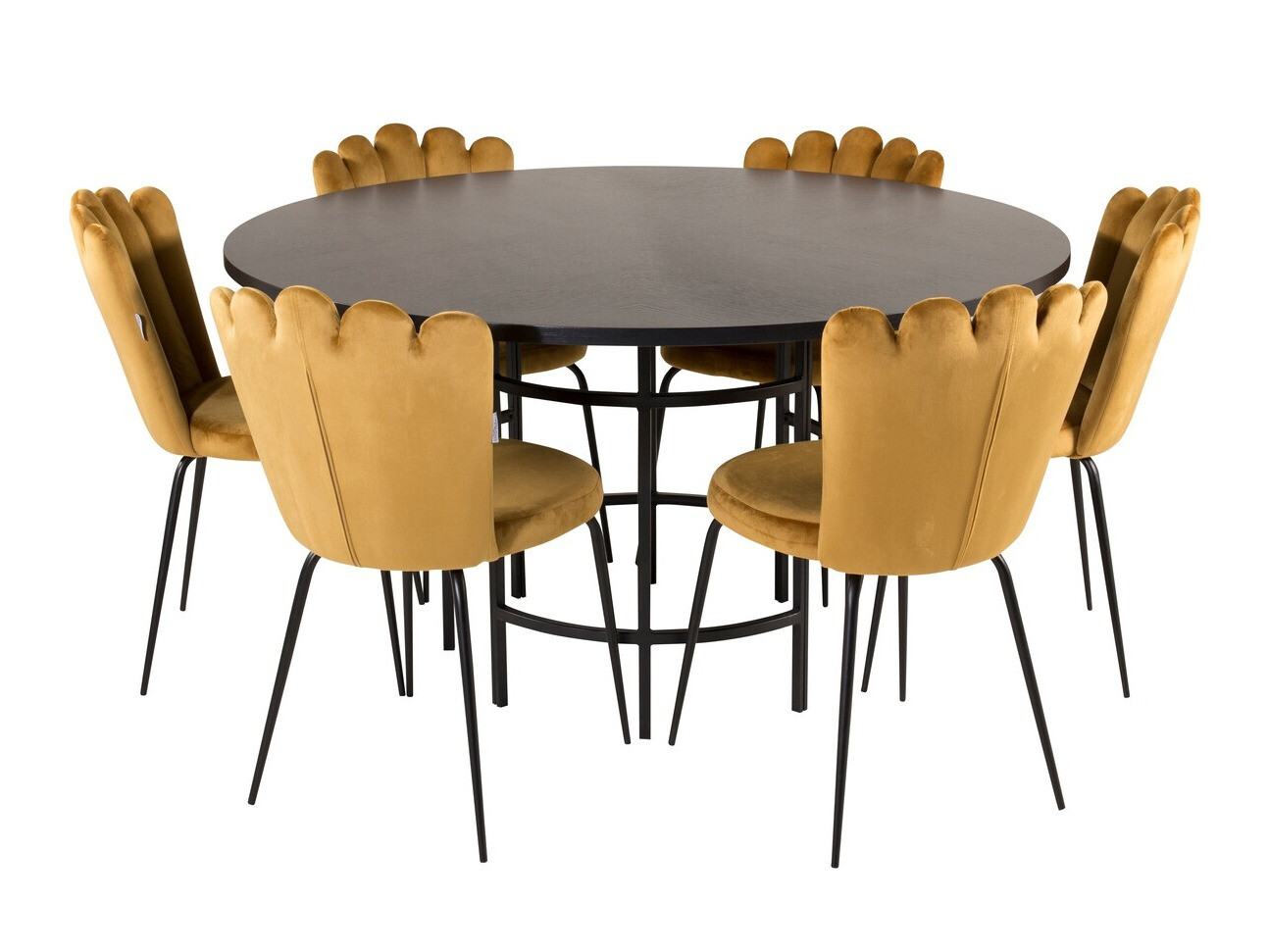 Dining set Dallas 317 (Yellow + Black)