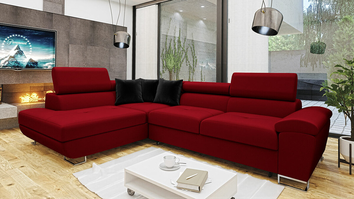 Corner sofa Comfivo Ruta II (Venus Velvet 2926 + Magic Velvet 2219)