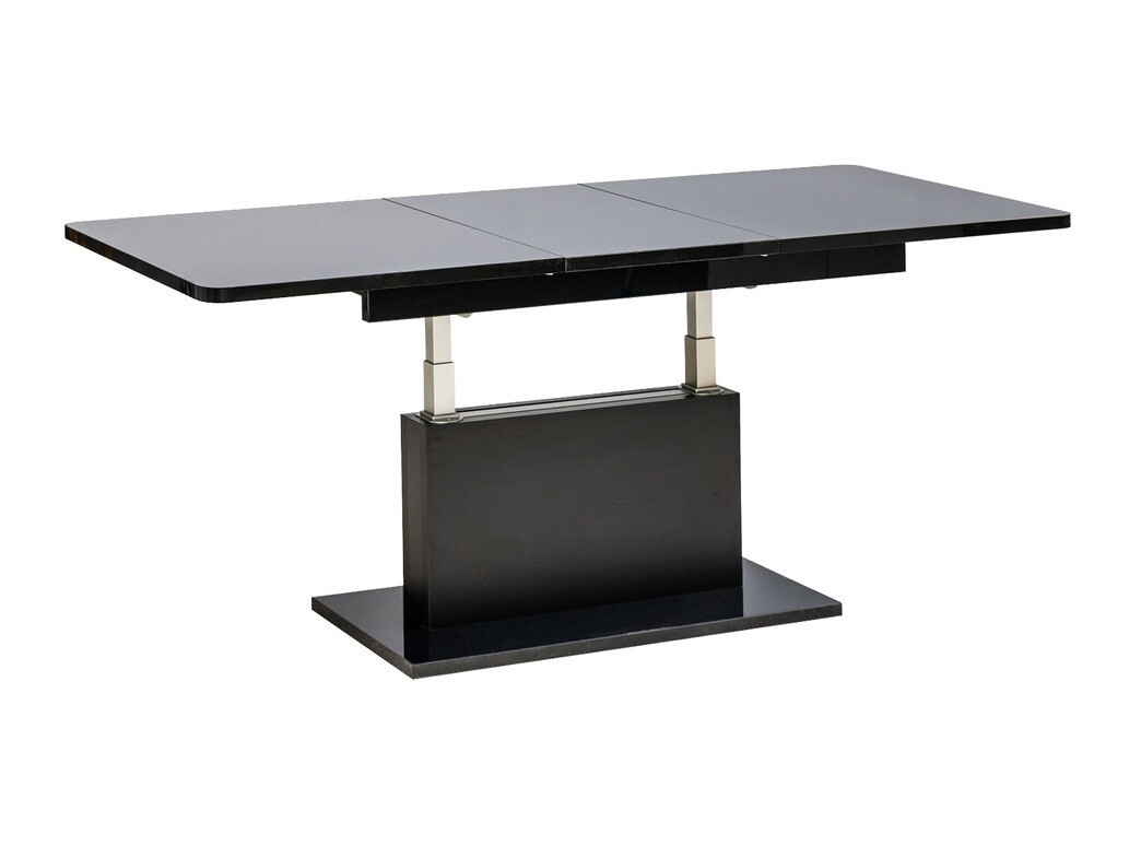 Coffee table transformer Ogden 158 (Glossy black + Black)