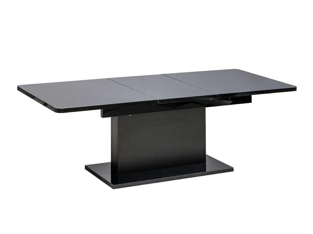 Coffee table transformer Ogden 158 (Glossy black + Black)