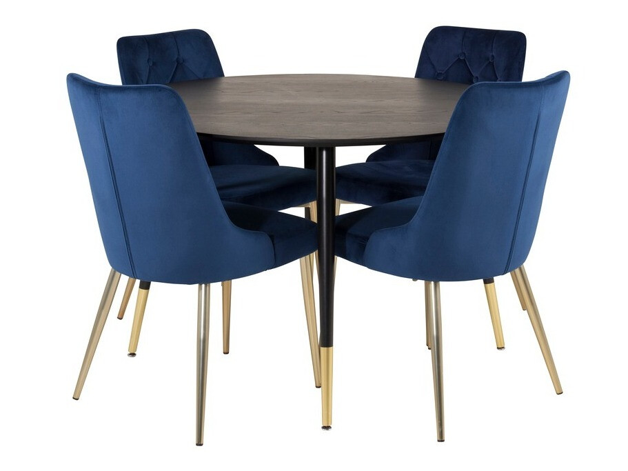 Dining set Dallas 1178 (Blue + Golden)