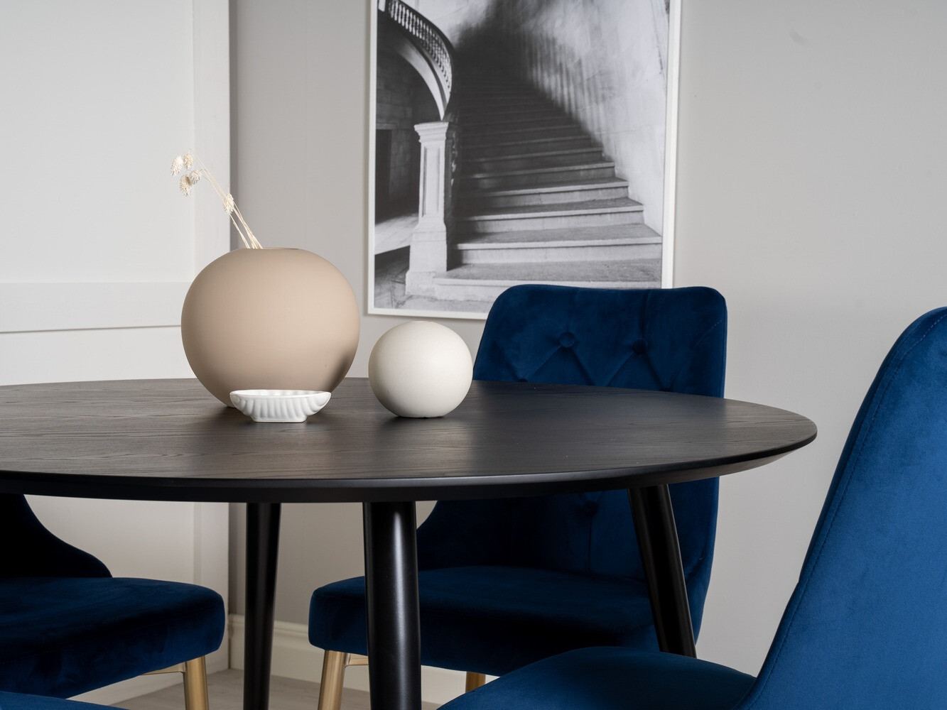 Dining set Dallas 1178 (Blue + Golden)
