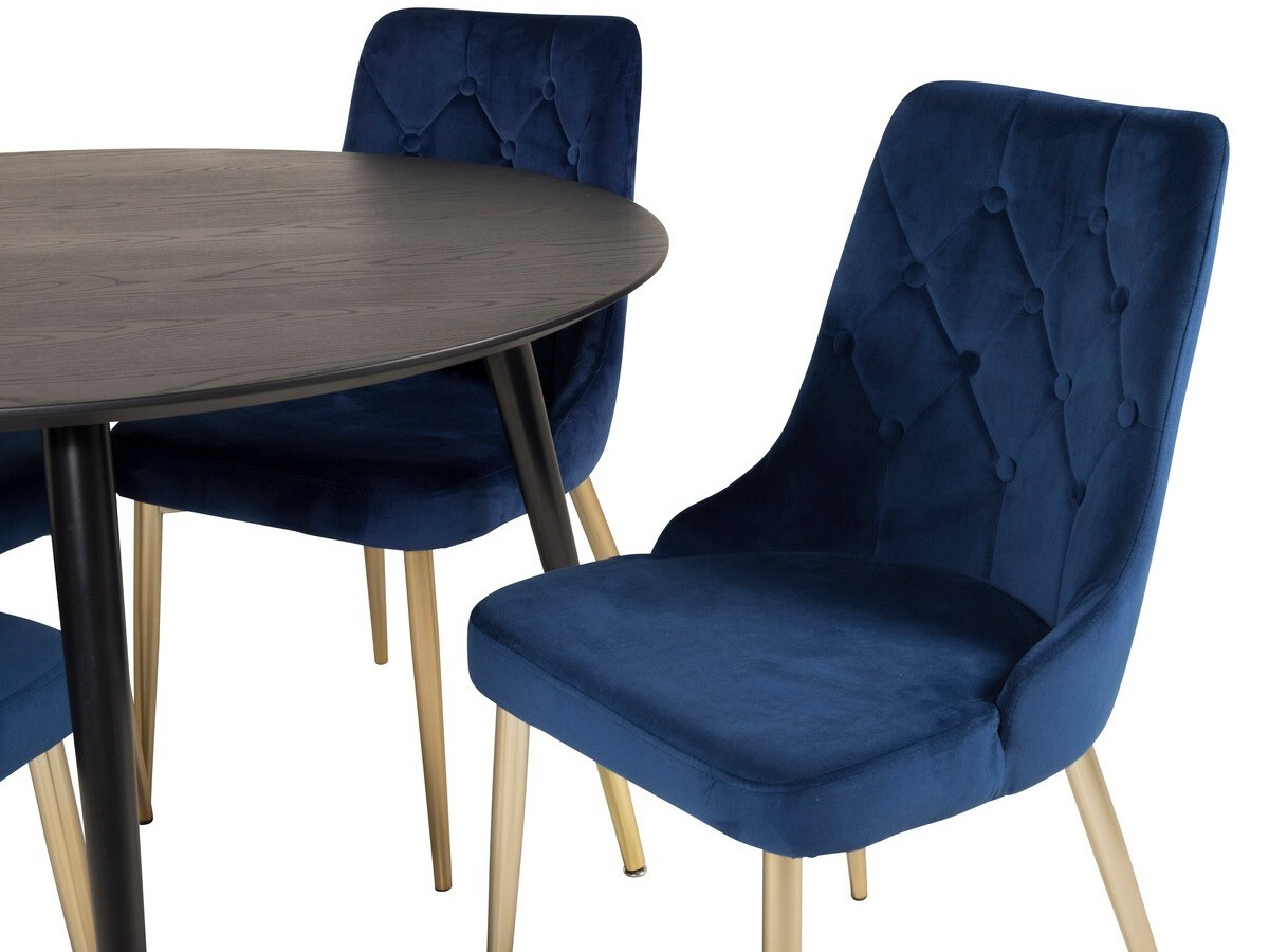 Dining set Dallas 1178 (Blue + Golden)