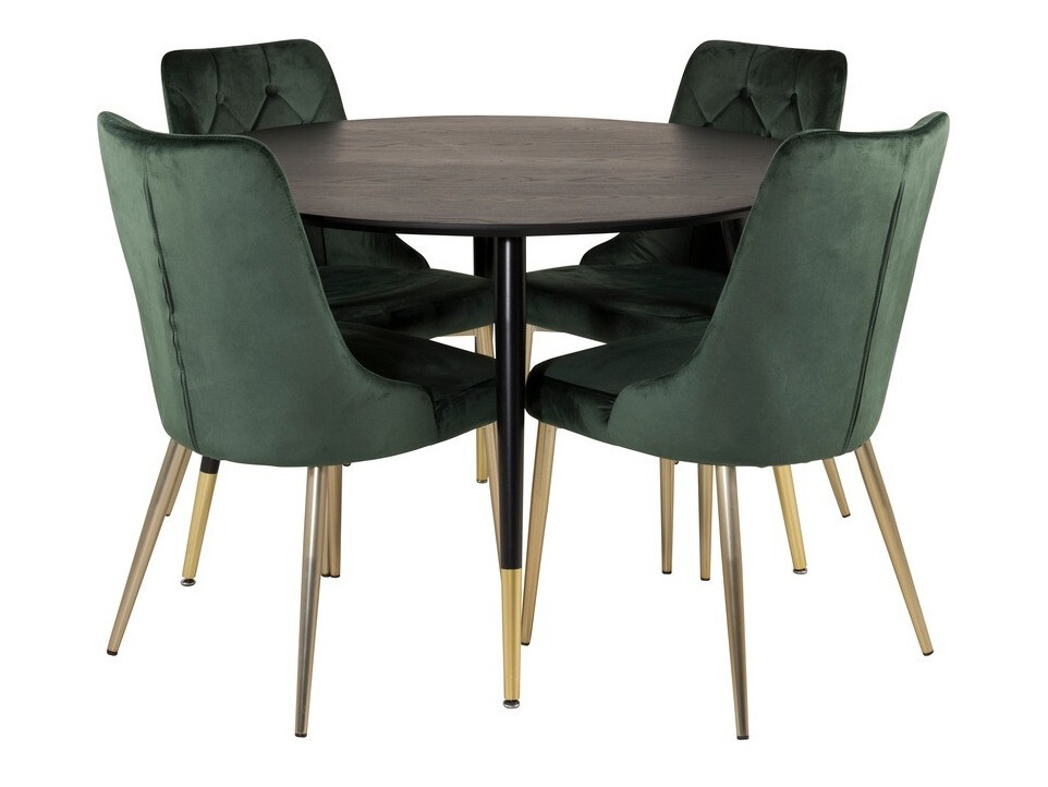 Dining set Dallas 1178 (Green + Golden)