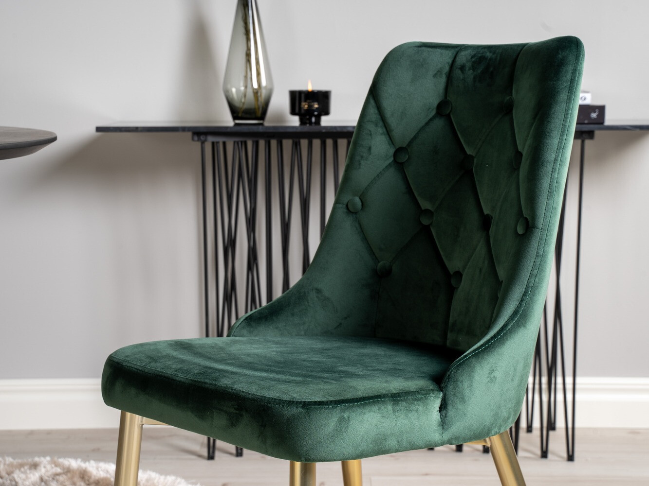 Dining set Dallas 1178 (Green + Golden)