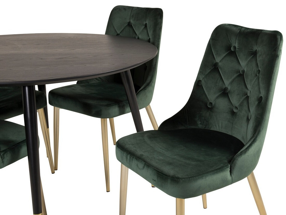 Dining set Dallas 1178 (Green + Golden)