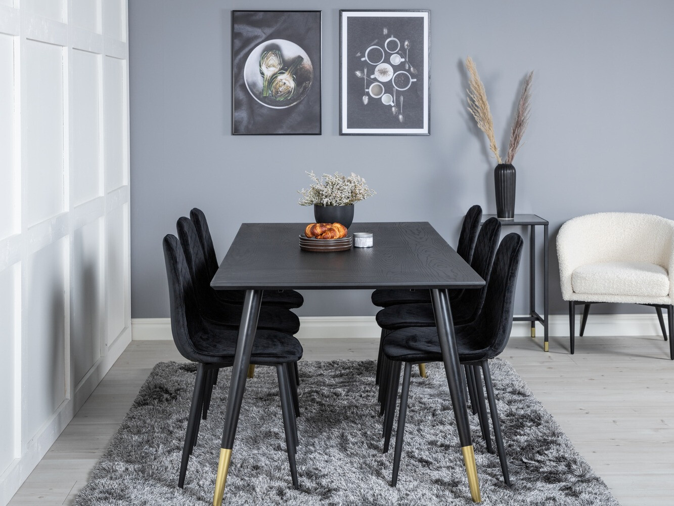 Dining set Dallas 1259 (Black)