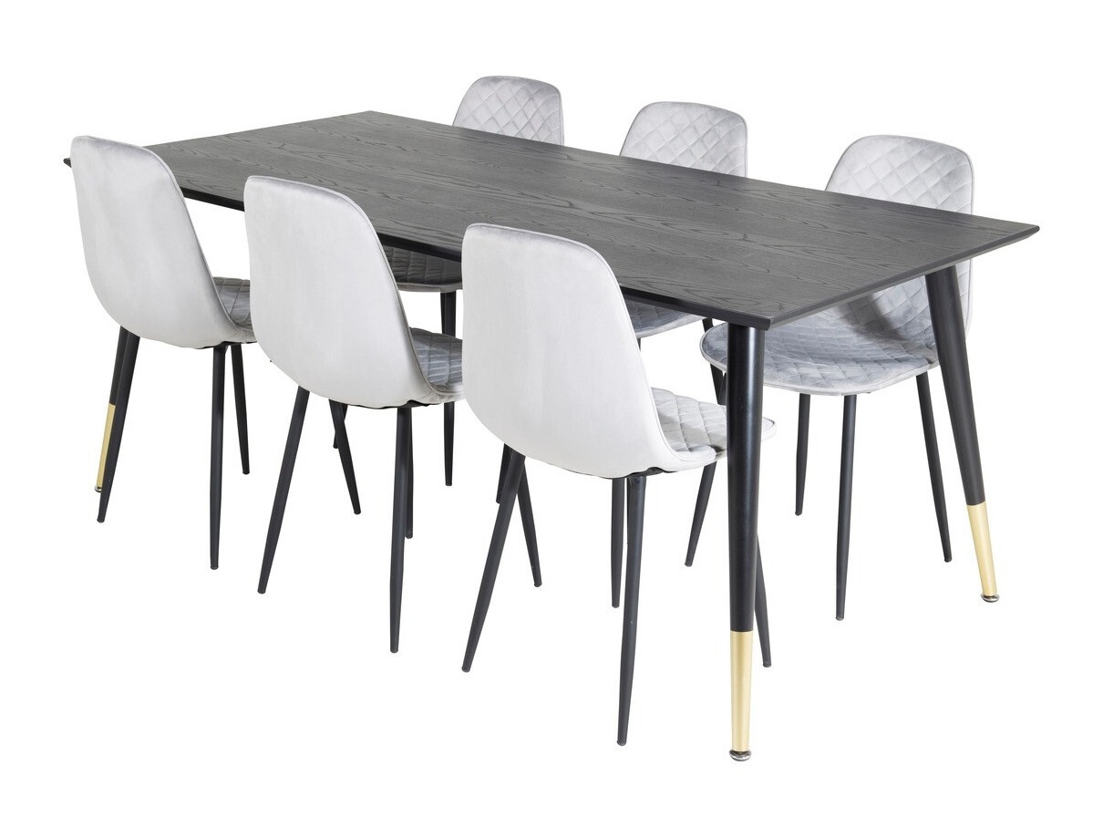 Dining set Dallas 1259 (Grey + Black)