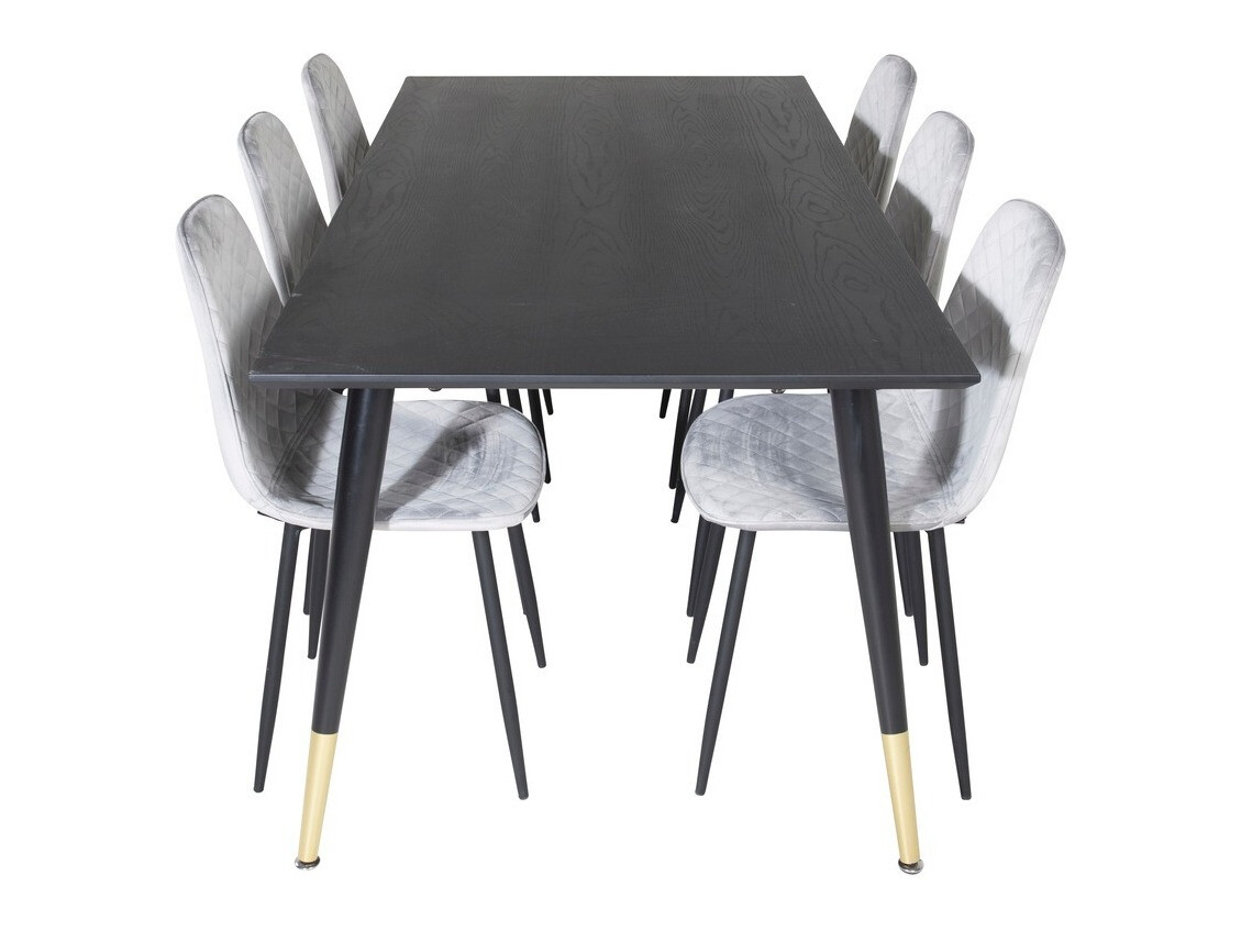 Dining set Dallas 1259 (Grey + Black)