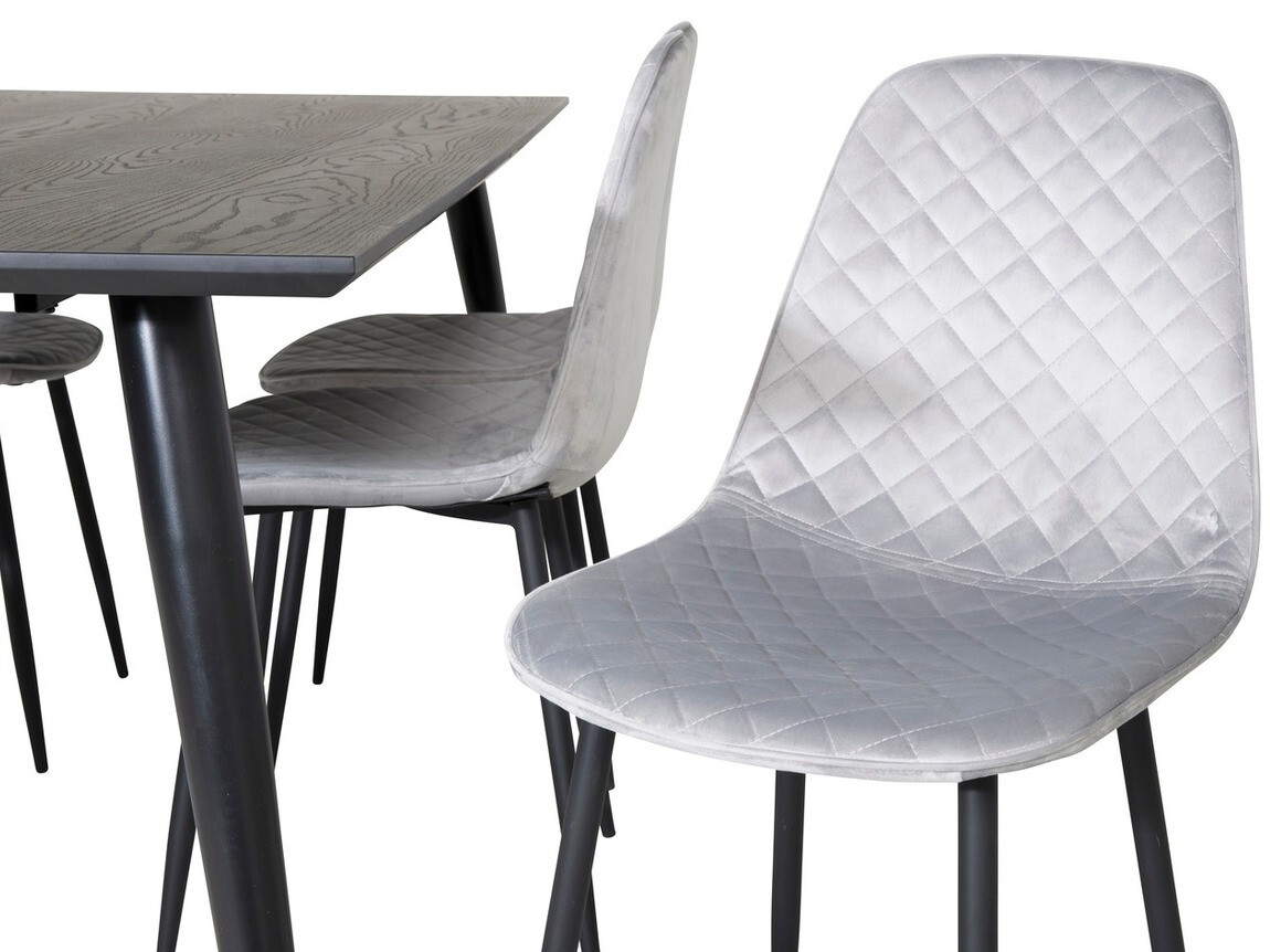 Dining set Dallas 1259 (Grey + Black)