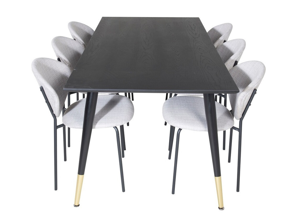 Dining set Dallas 1260 (Grey + Black)