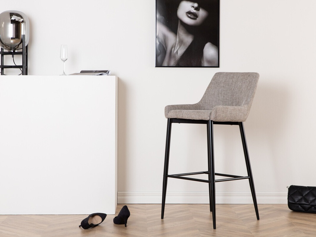 Bar stool Dallas 2647 (Beige + Black)