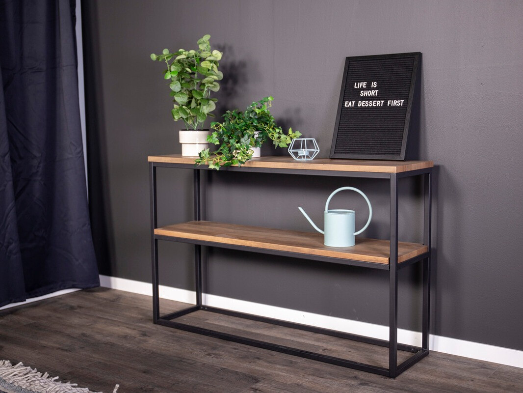 Console table Dallas 2521 (Light brown + Black)