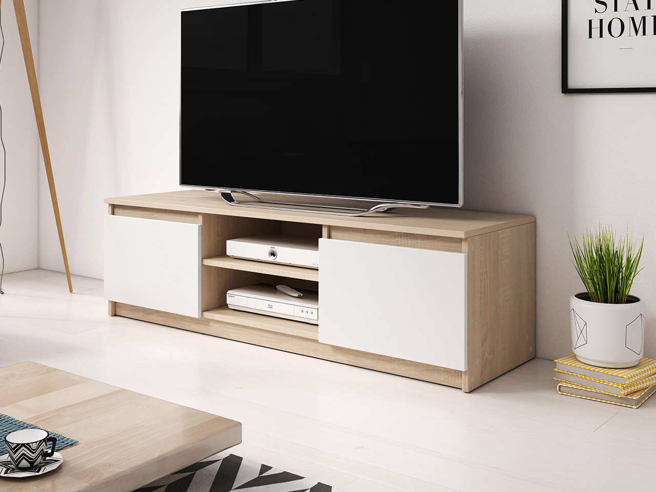 TV stand Sarasota 139 (Sonoma oak + White)