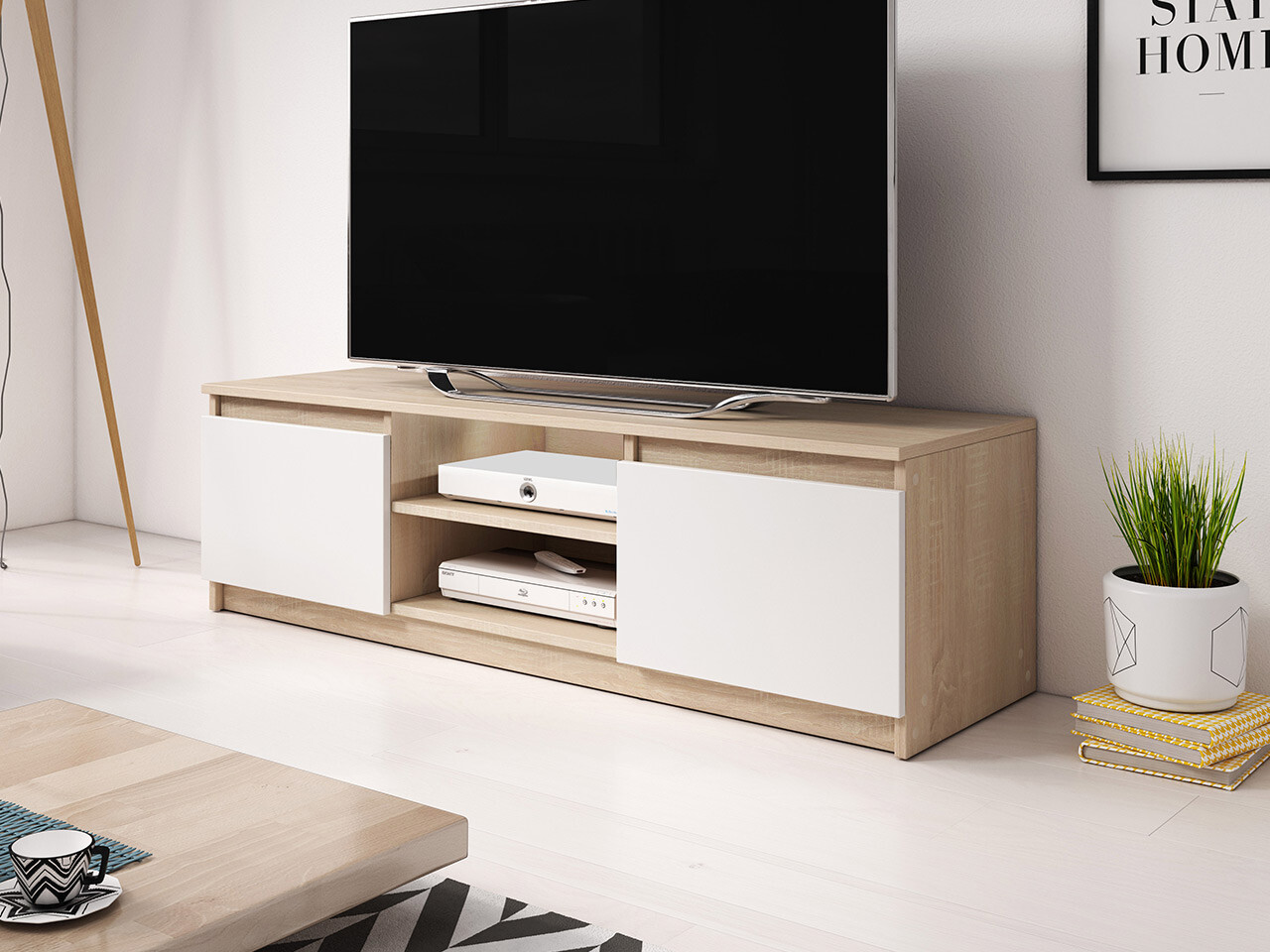TV stand Sarasota 139 (Sonoma oak + White)