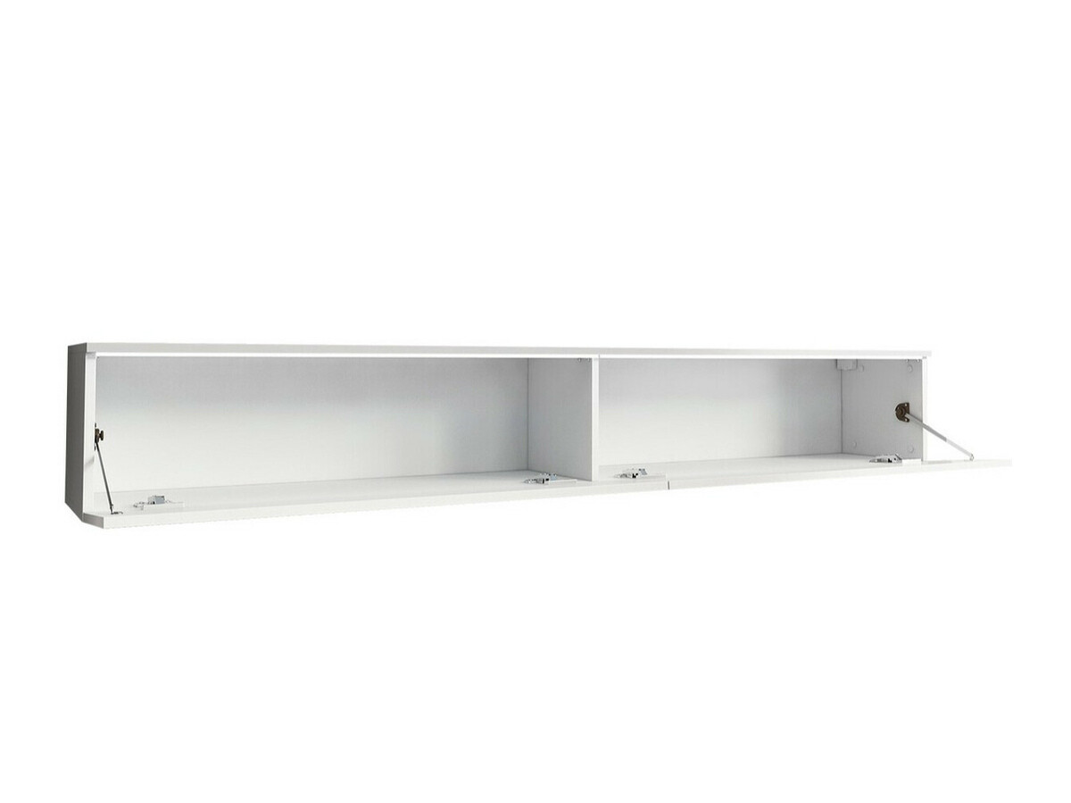 TV stand Scientia I (Concrete + Glossy white)