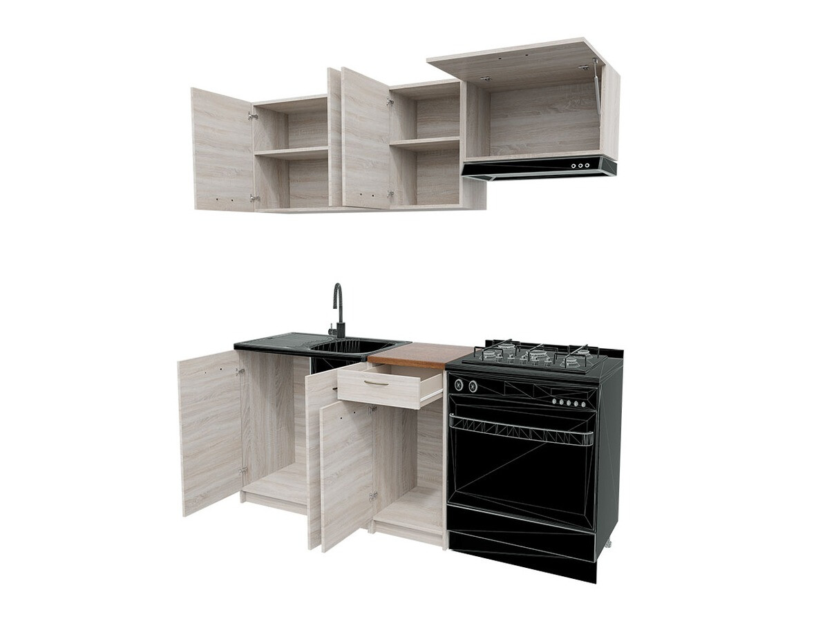 Kitchen set Ota (Sonoma oak + Beige)