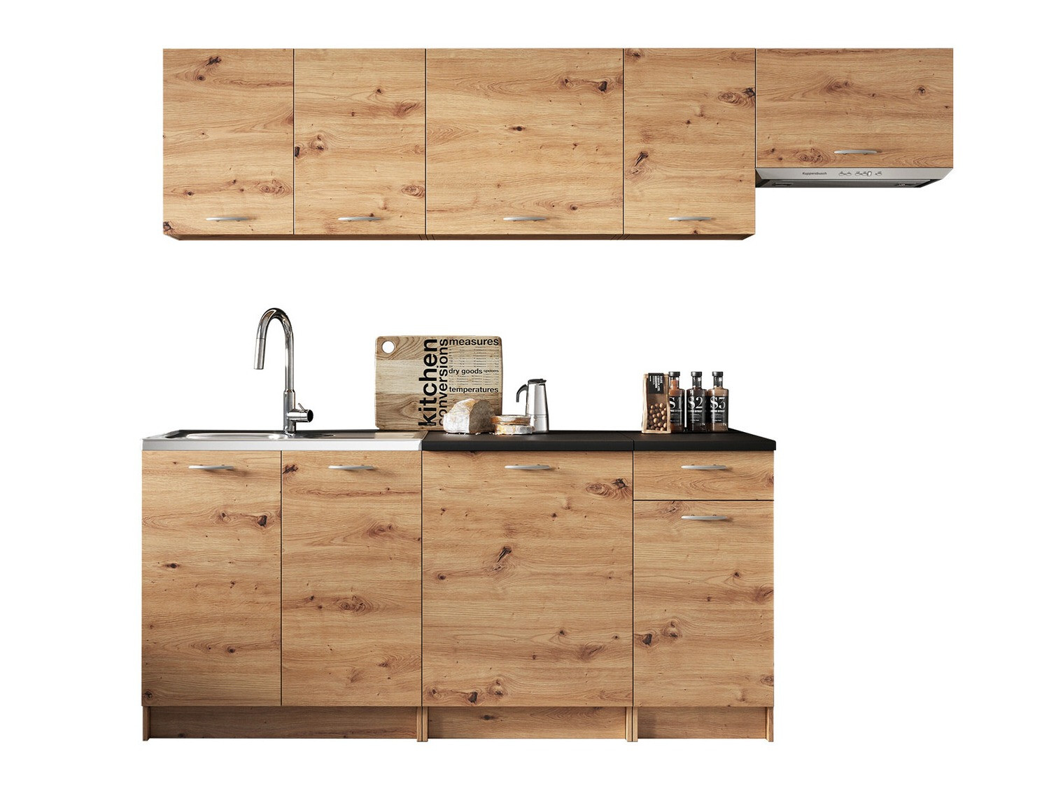 Kitchen set Trenton 105 (Artisan oak + Black)