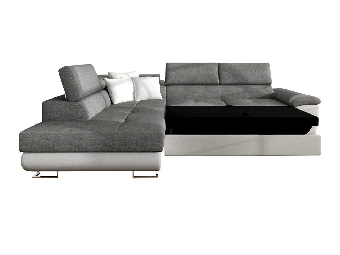 Corner sofa Comfivo Ruta II (Soft 017 + Lux 06 + Soft 017)