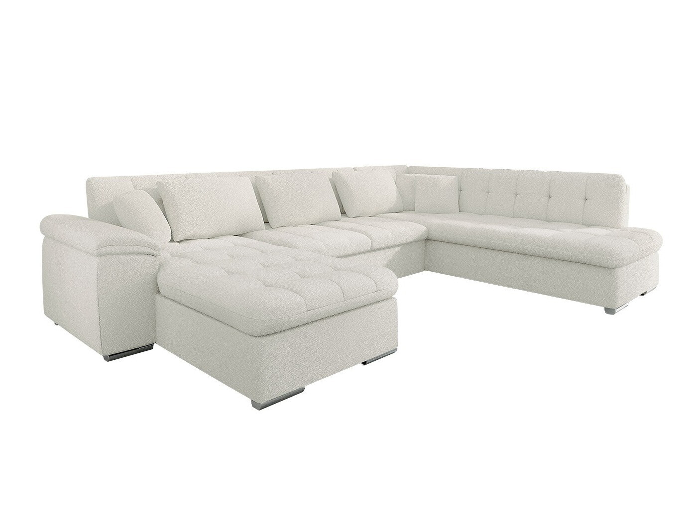 Corner sofa Comfivo Gemma V (Boucle Baloo 2073)